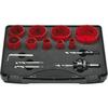 Keyhole saw set HSSBi M42with accessories 16-67mm